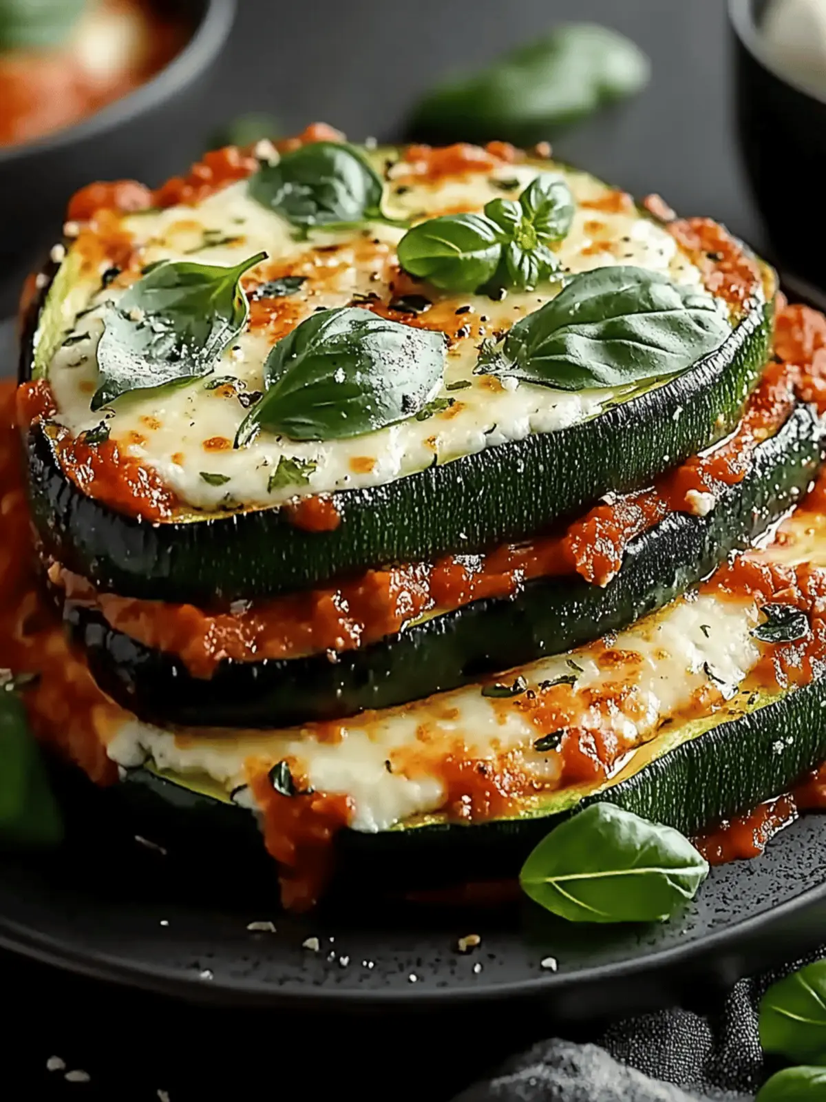 Zucchini Ricotta Melts with Marinara for Cozy Nights In 2 Zucchini Ricotta Melts with Marinara