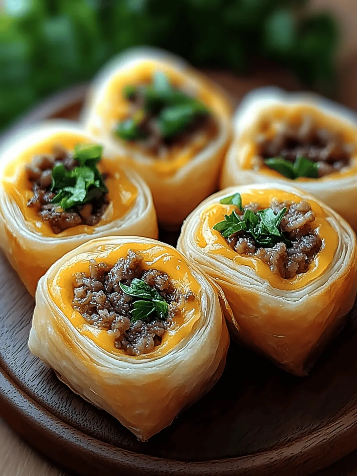 Cheeseburger Rollups: Quick, Cheesy Fun for Any Gathering 2 Cheeseburger Rollups
