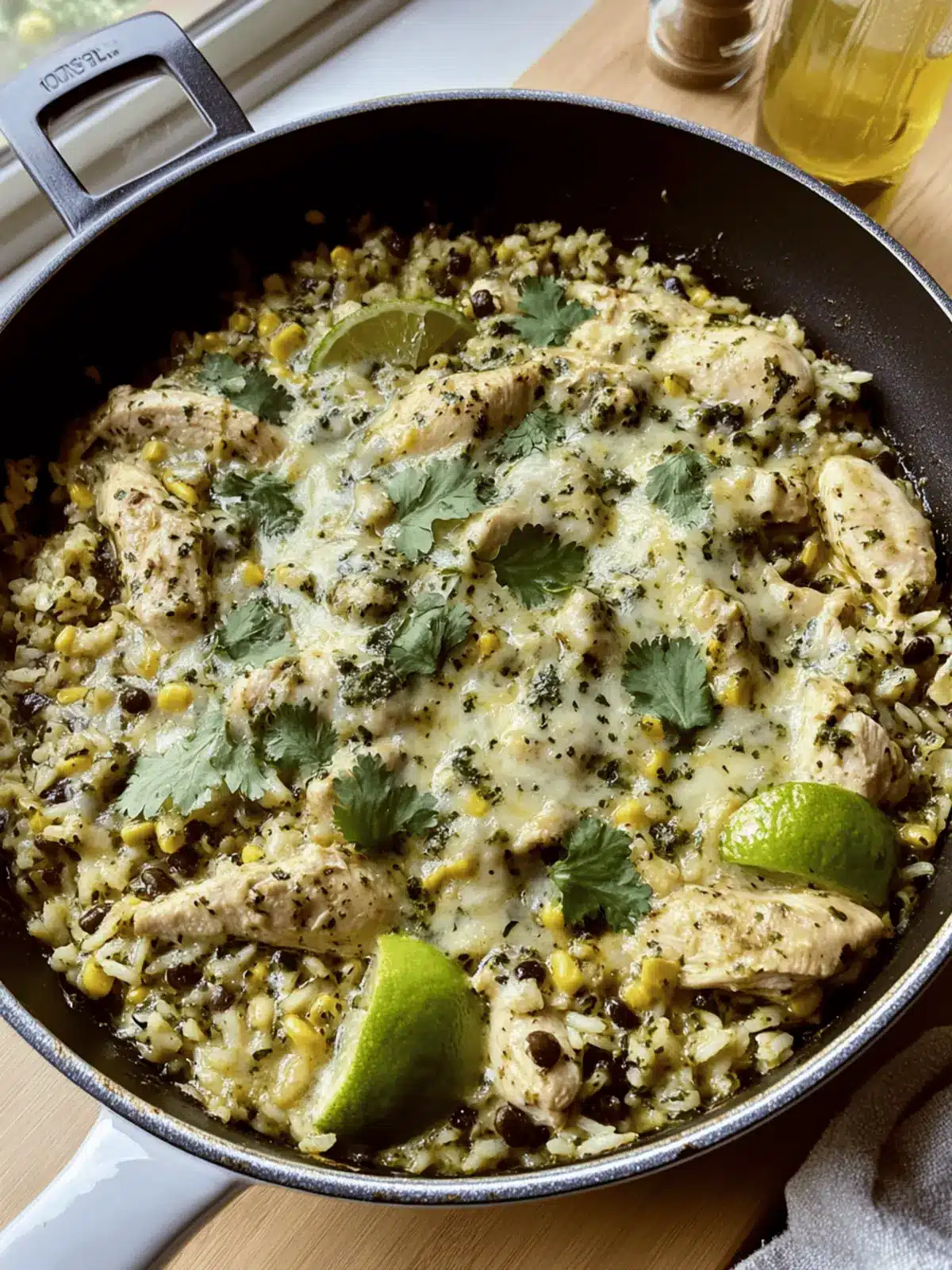 Salsa Verde Chicken & Rice Skillet in Just 30 Minutes! 4 Salsa Verde Chicken & Rice Skillet
