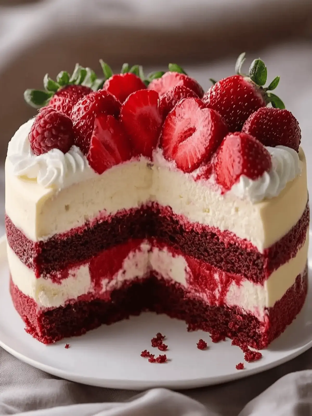 Dreamy Red Velvet Strawberry Cheesecake Recipe to Impress! 3 Red Velvet Strawberry Cheesecake Recipe