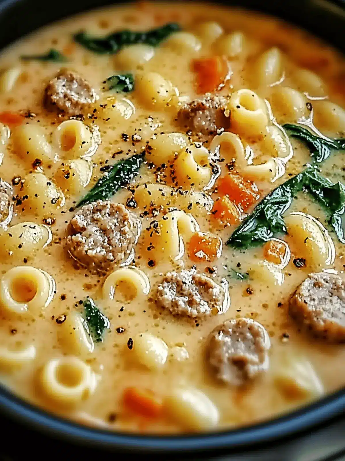 Creamy Parmesan Italian Sausage Ditalini Soup for Cozy Nights 3 Creamy Parmesan Italian Sausage Ditalini Soup