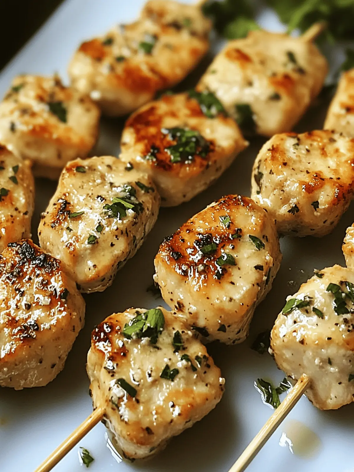 Savor the Flavor: Garlic Parmesan Chicken Kebabs Recipe 4 Garlic Parmesan Chicken Kebabs