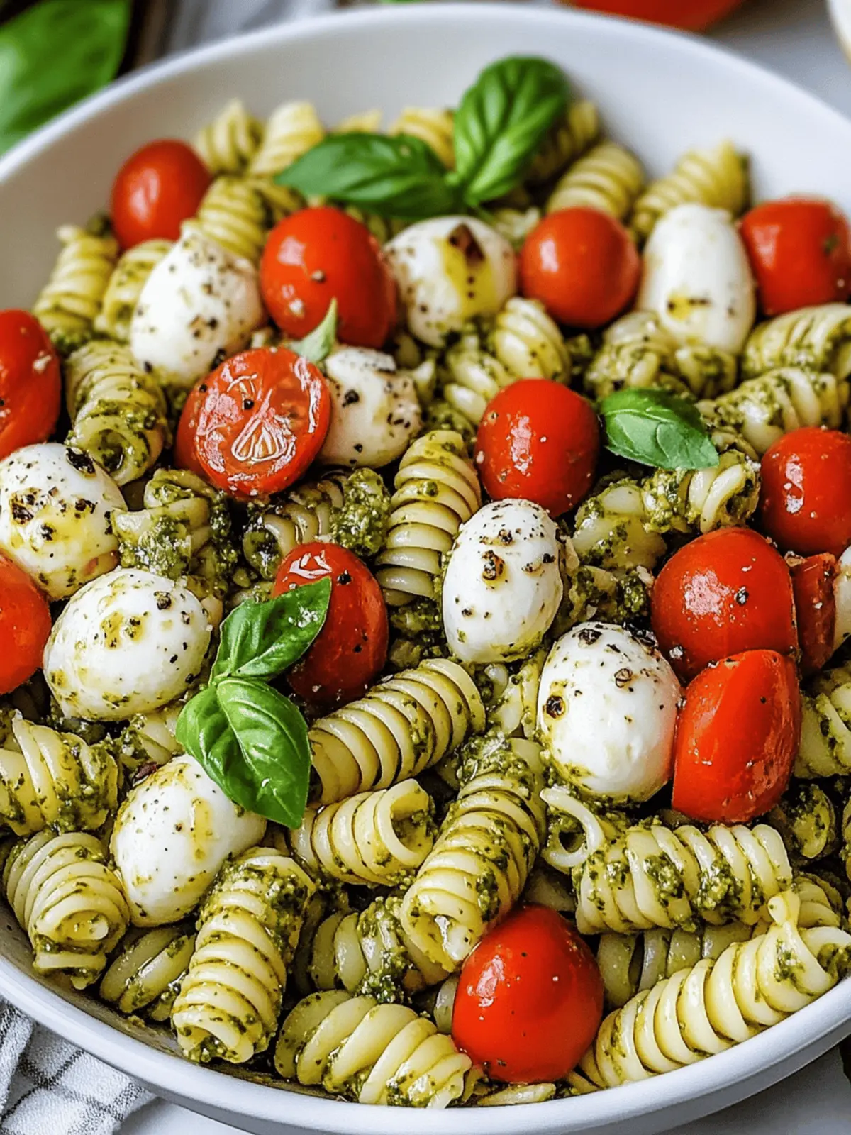 Bursting Flavor Pesto Caprese Pasta Salad You’ll Love 4 Pesto Caprese Pasta Salad