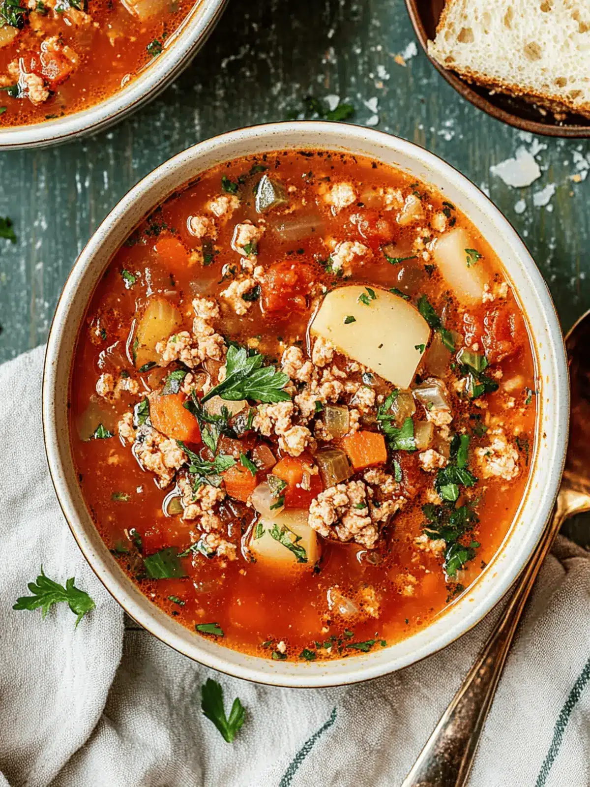 Wholesome Ground Turkey Vegetable Soup for Cozy Nights 5 Ground Turkey Vegetable Soup