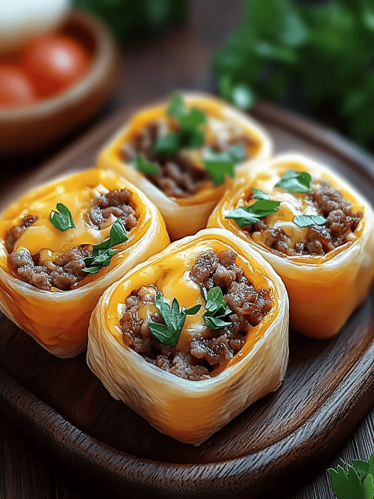 Cheeseburger Rollups: Quick, Cheesy Fun for Any Gathering 3 Cheeseburger Rollups