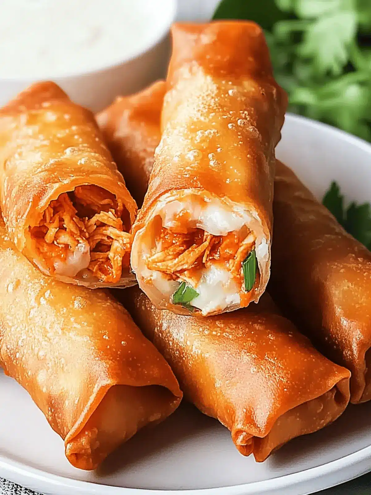 Delicious Buffalo Chicken Egg Rolls: Crispy Twist on a Classic 4 Delicious Buffalo Chicken Egg Rolls