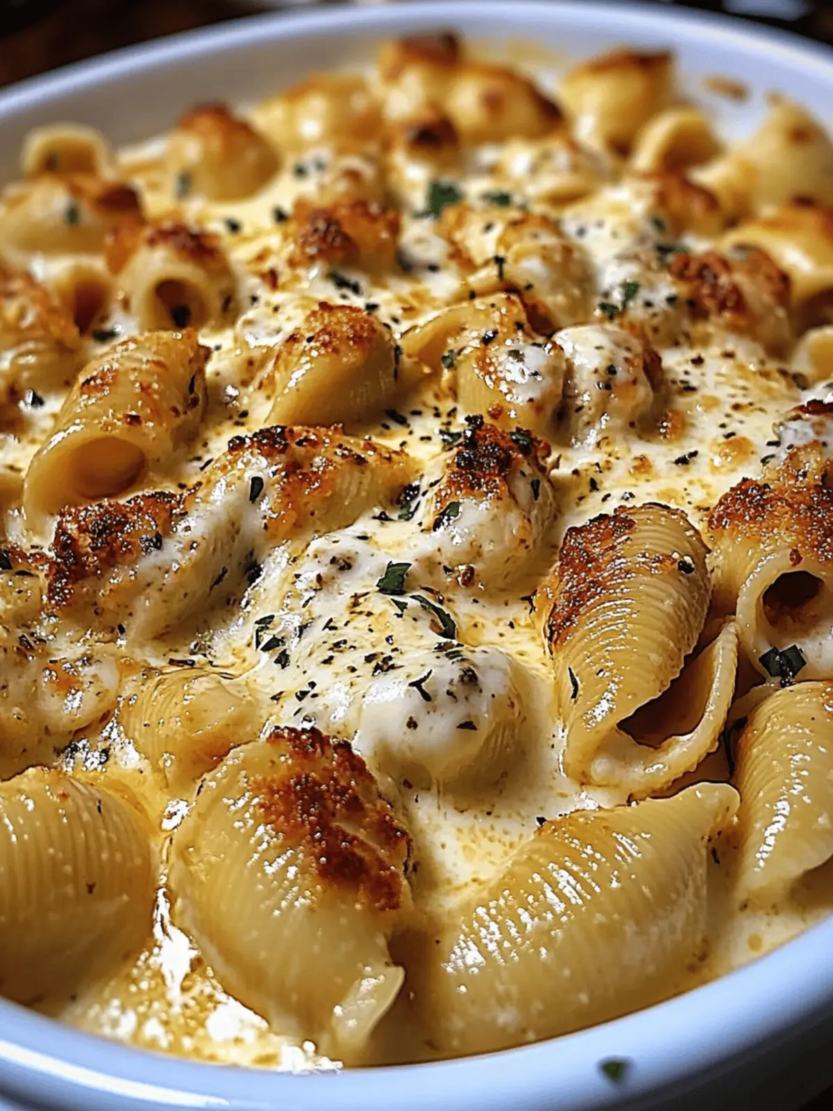 Creamy Parmesan Chicken Shells with Melted Mozzarella Bliss 3 Creamy Parmesan Chicken Shells with Melted Mozzarella