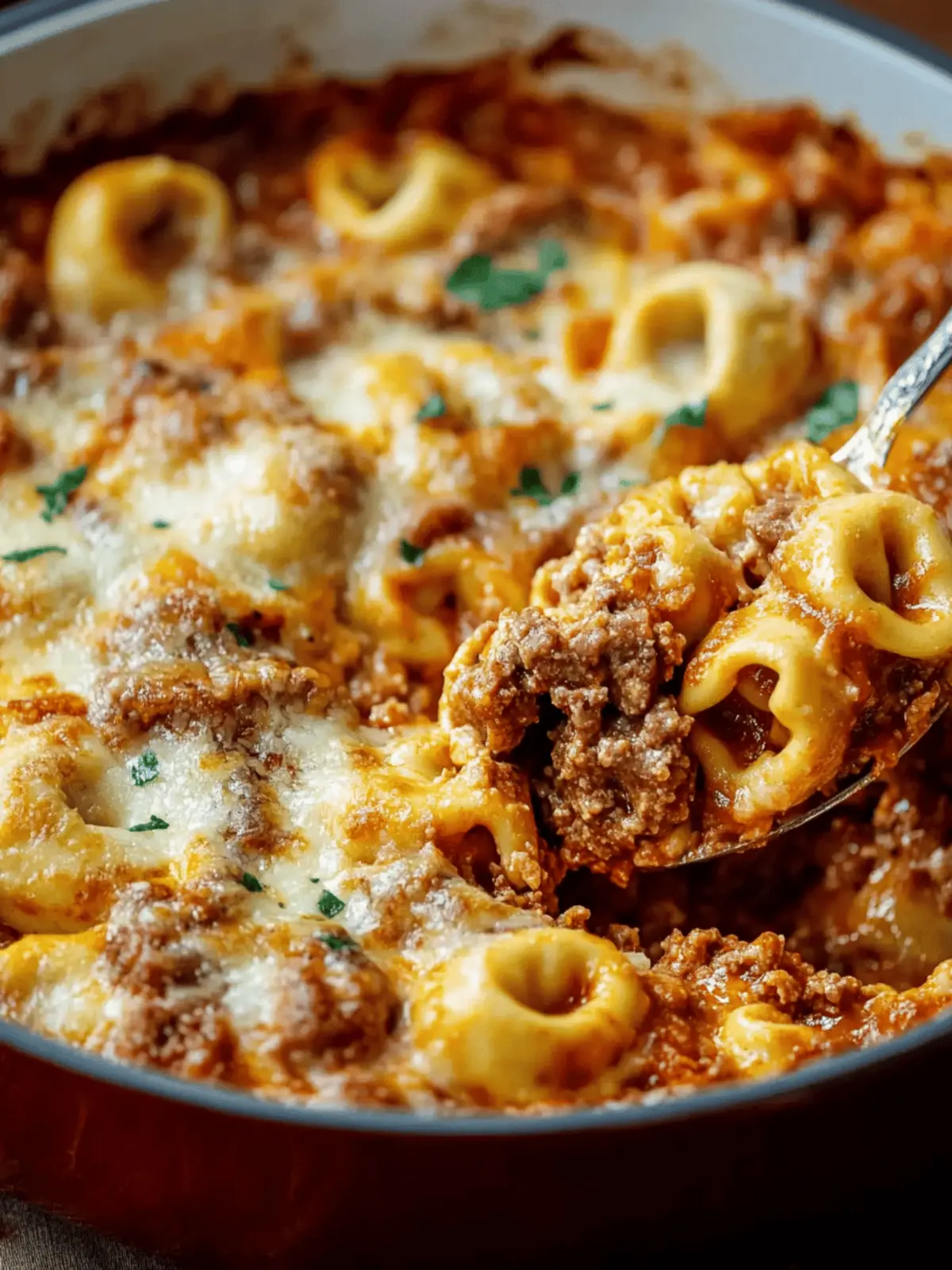 Hearty Beefy Tortellini Bake: A Cozy Family Favorite 4 Beefy Tortellini Bake