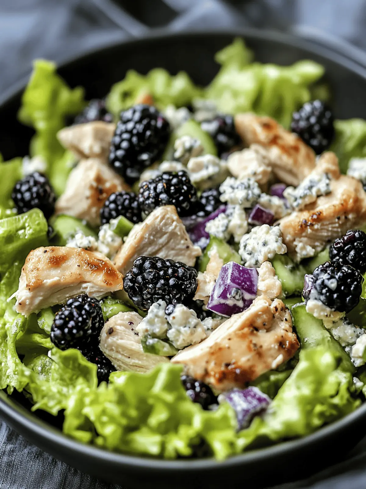 Keto-Friendly Blackberry Cottage Cheese Chicken Salad Delight 4 Keto-Friendly Blackberry Cottage Cheese Chicken Salad