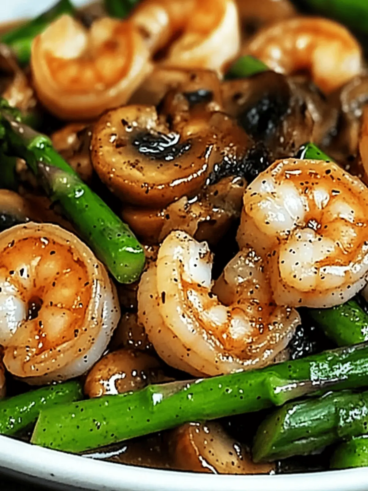 Shrimp and Asparagus Stir-Fry with Mushrooms Ready in 30 Mins 2 Shrimp and Asparagus Stir-Fry with Mushrooms