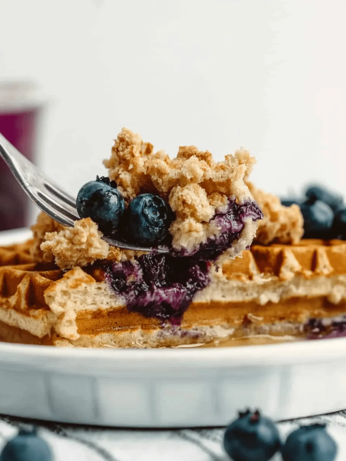 Overnight Blueberry Waffle Casserole for Effortless Mornings 4 Overnight Blueberry Waffle Casserole