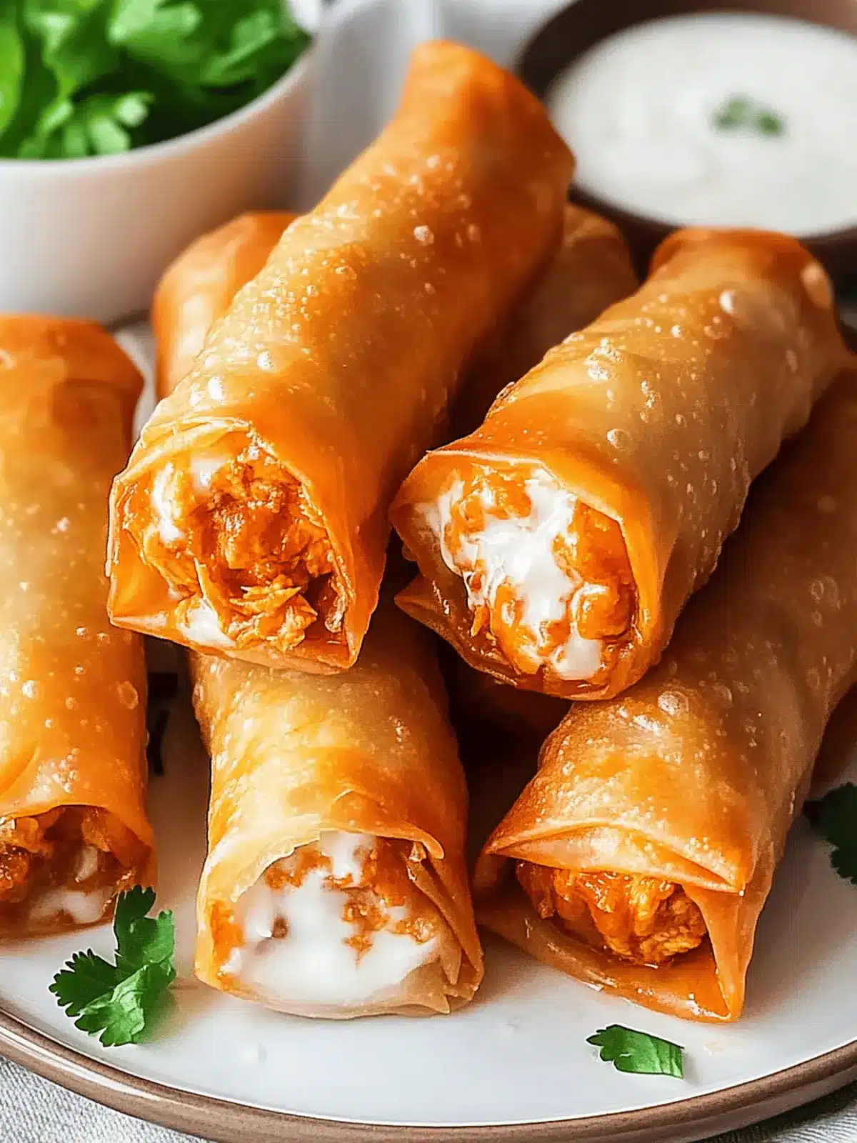 Delicious Buffalo Chicken Egg Rolls: Crispy Twist on a Classic 2 Delicious Buffalo Chicken Egg Rolls
