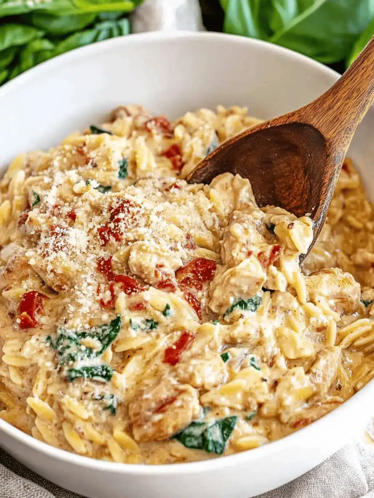 Slow Cooker Creamy Tuscan Chicken Orzo for Cozy Nights 2 Slow Cooker Creamy Tuscan Chicken Orzo