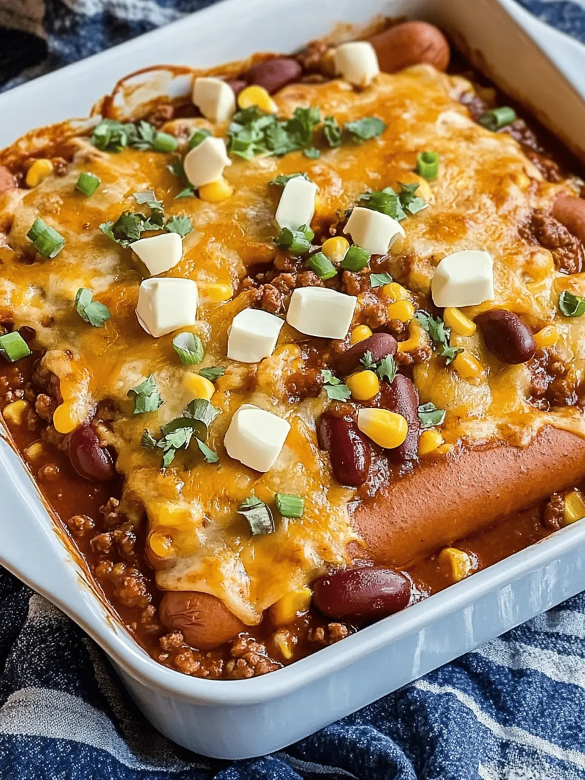 5-Step Ultimate Chili Hotdogs Cornbread Casserole Delight Made Easy 5 5-Step Ultimate Chili Hotdogs Cornbread Casserole Delight