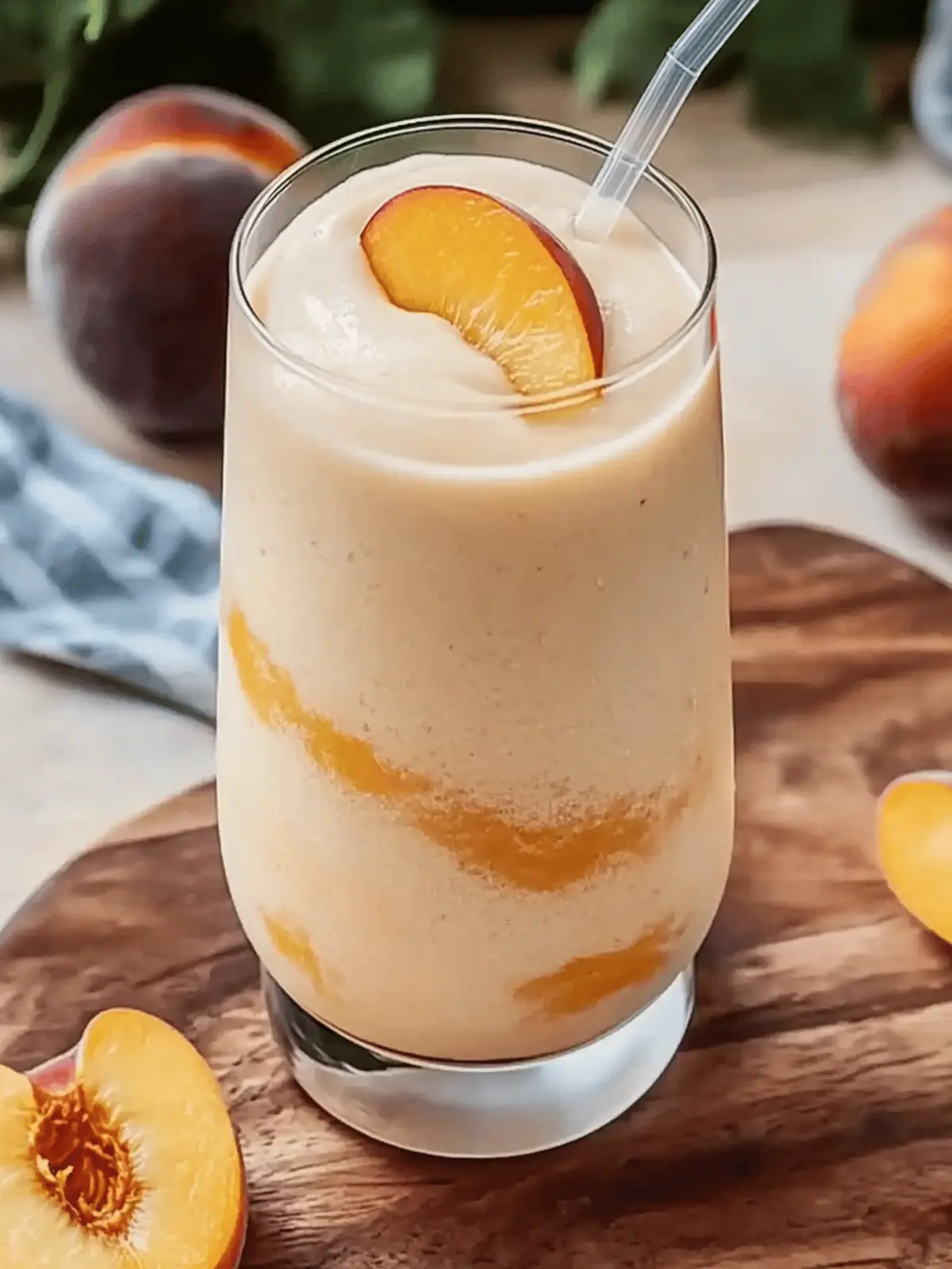 Peaches & Cream Smoothie: Your Dreamy, Quick Breakfast Treat 4 Peaches & Cream Smoothie