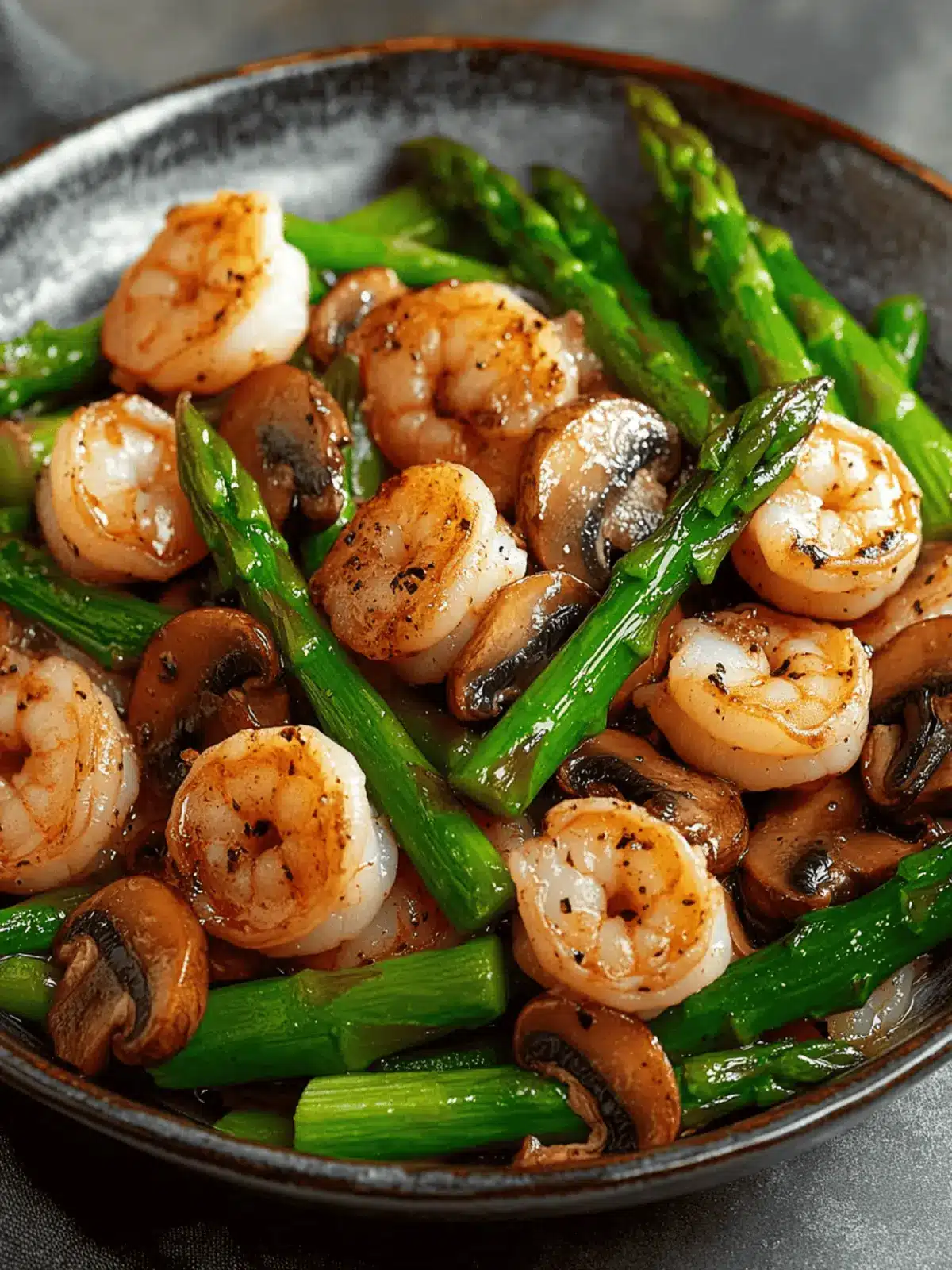 Delicious Stir-fried Shrimp Asparagus Mushrooms in 15 Minutes 2 Stir-fried Shrimp Asparagus Mushrooms