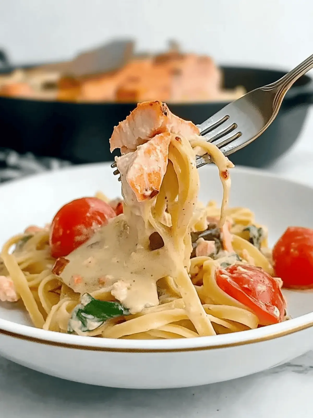 Healthy & Creamy Tuscan Salmon Pasta in Just 30 Minutes 3 Healthy & Creamy Tuscan Salmon Pasta