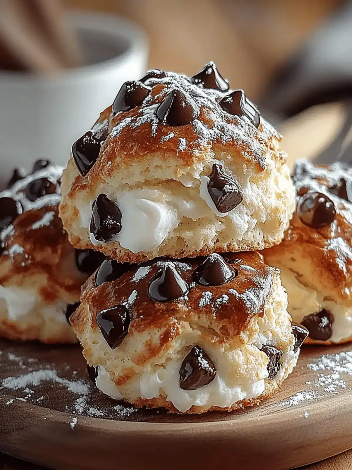Heavenly Fluffy Chocolate Chip Scones That Melt in Your Mouth 3 Fluffy Chocolate Chip Scones