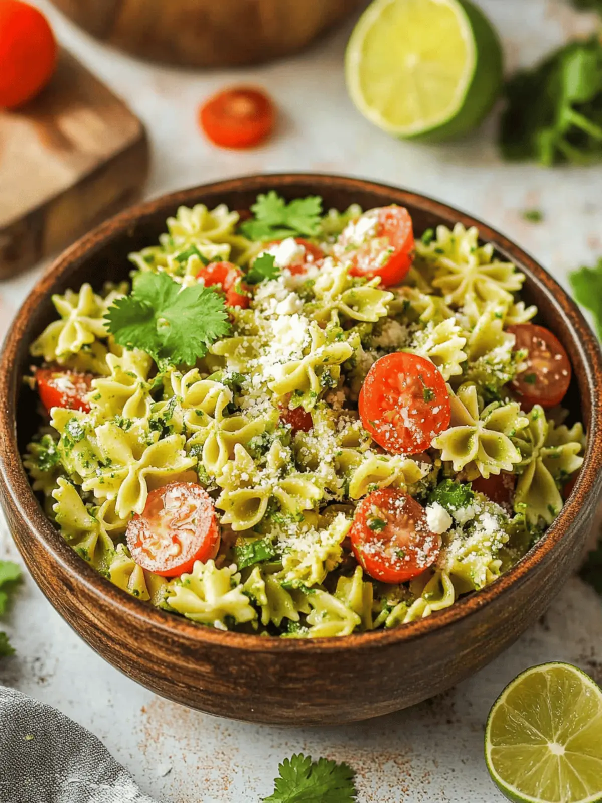 Zesty Cilantro Lime Pasta Salad for a Fresh Summer Feast 3 Cilantro Lime Pasta Salad