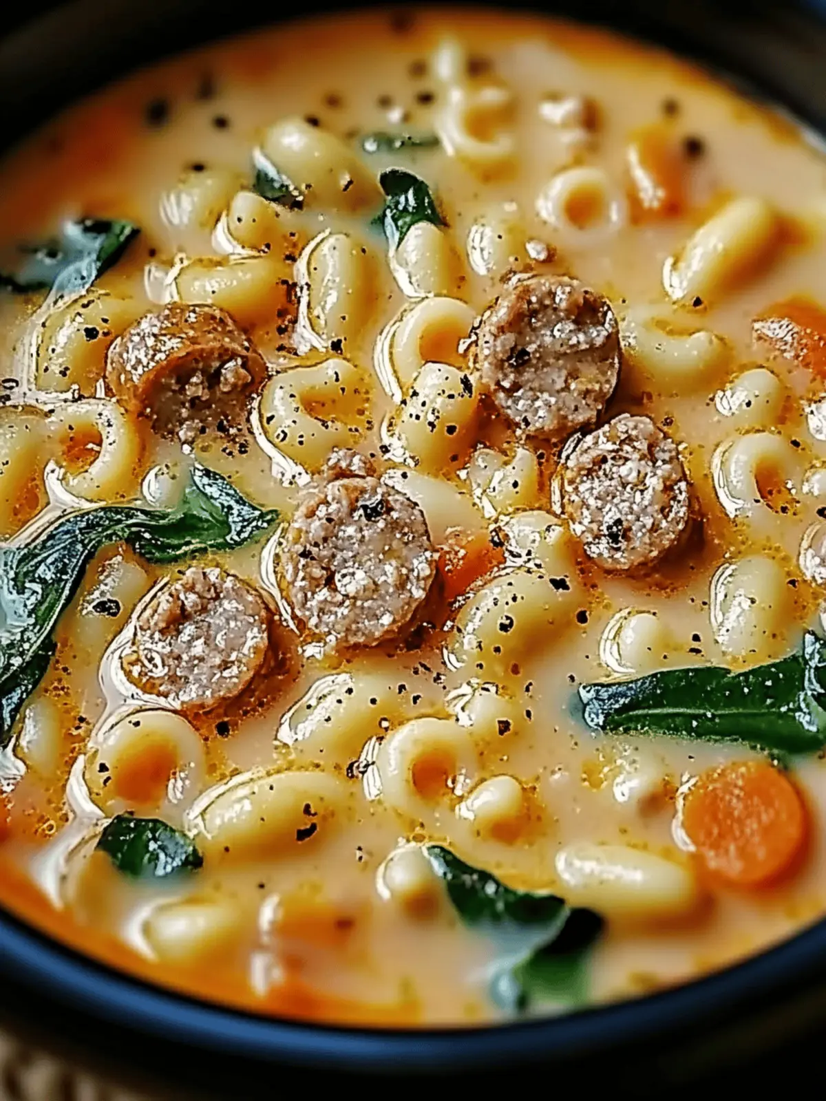 Creamy Parmesan Italian Sausage Ditalini Soup for Cozy Nights 5 Creamy Parmesan Italian Sausage Ditalini Soup