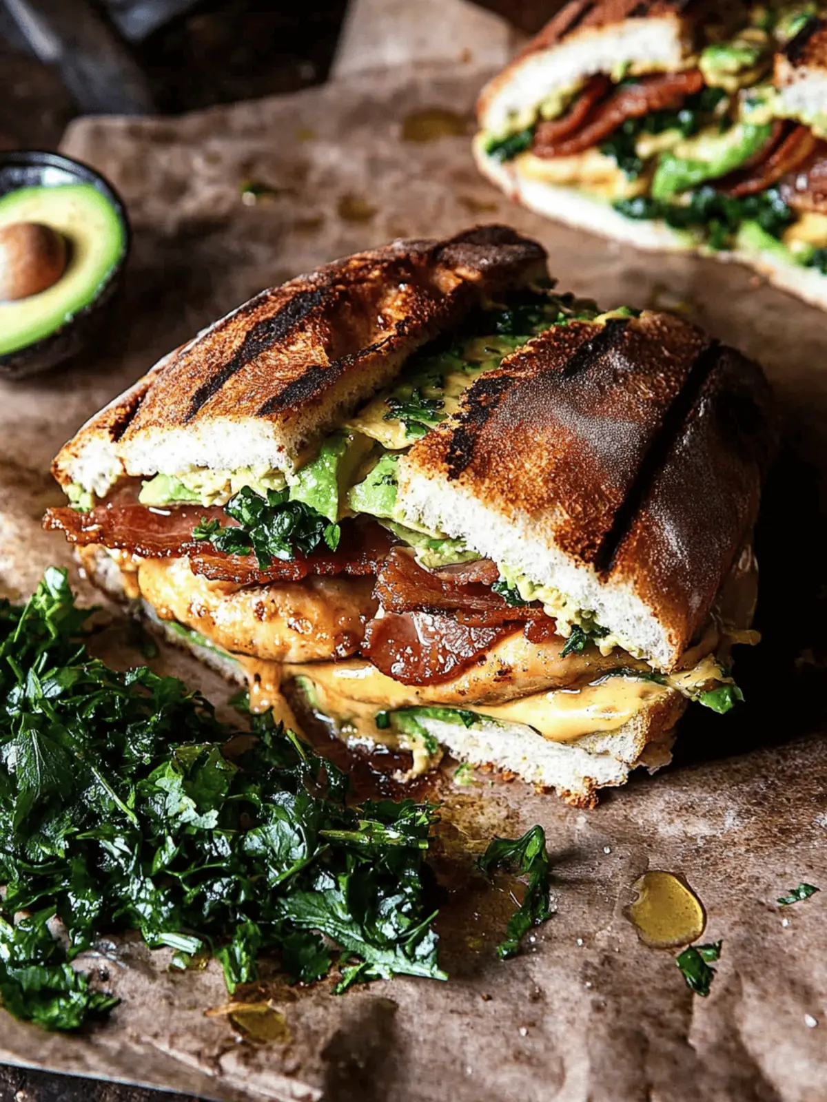 Savor the Best Honey Mustard Chicken, Bacon, Avocado Melt 3 Honey Mustard Chicken, Bacon, Avocado Melt
