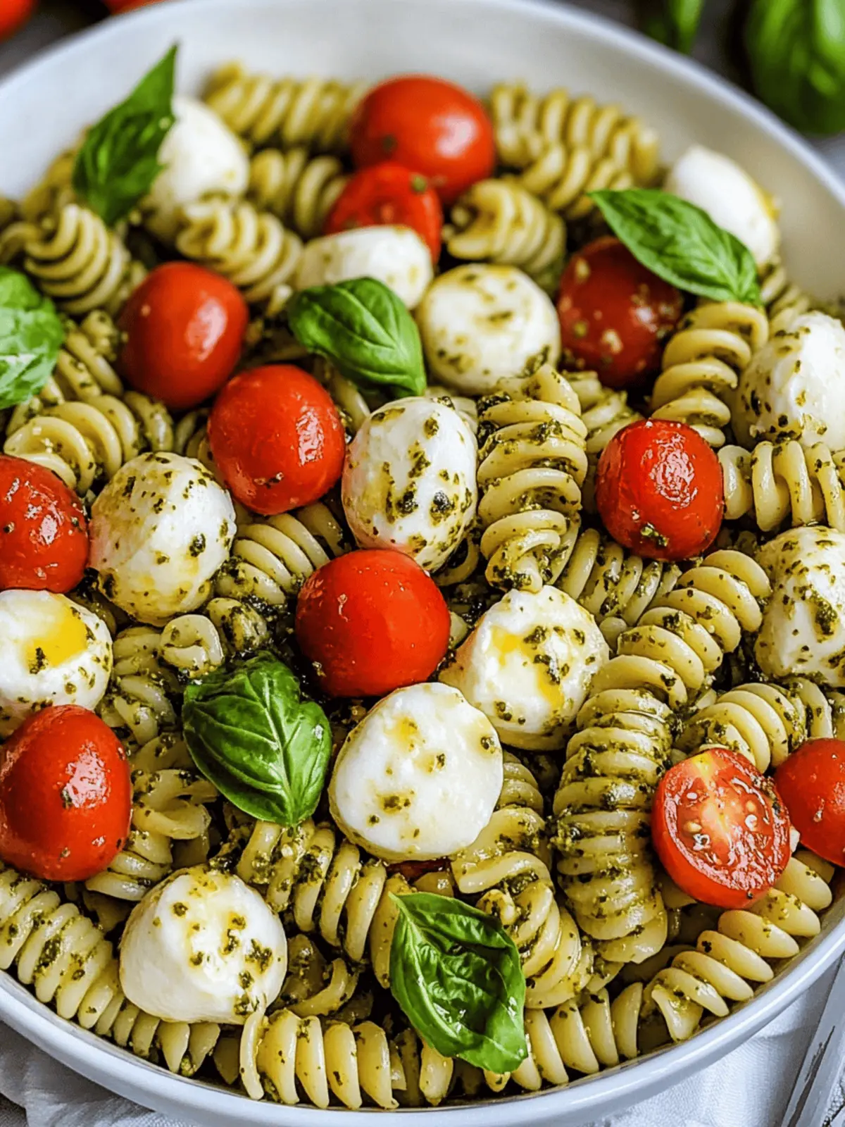 Bursting Flavor Pesto Caprese Pasta Salad You’ll Love 5 Pesto Caprese Pasta Salad
