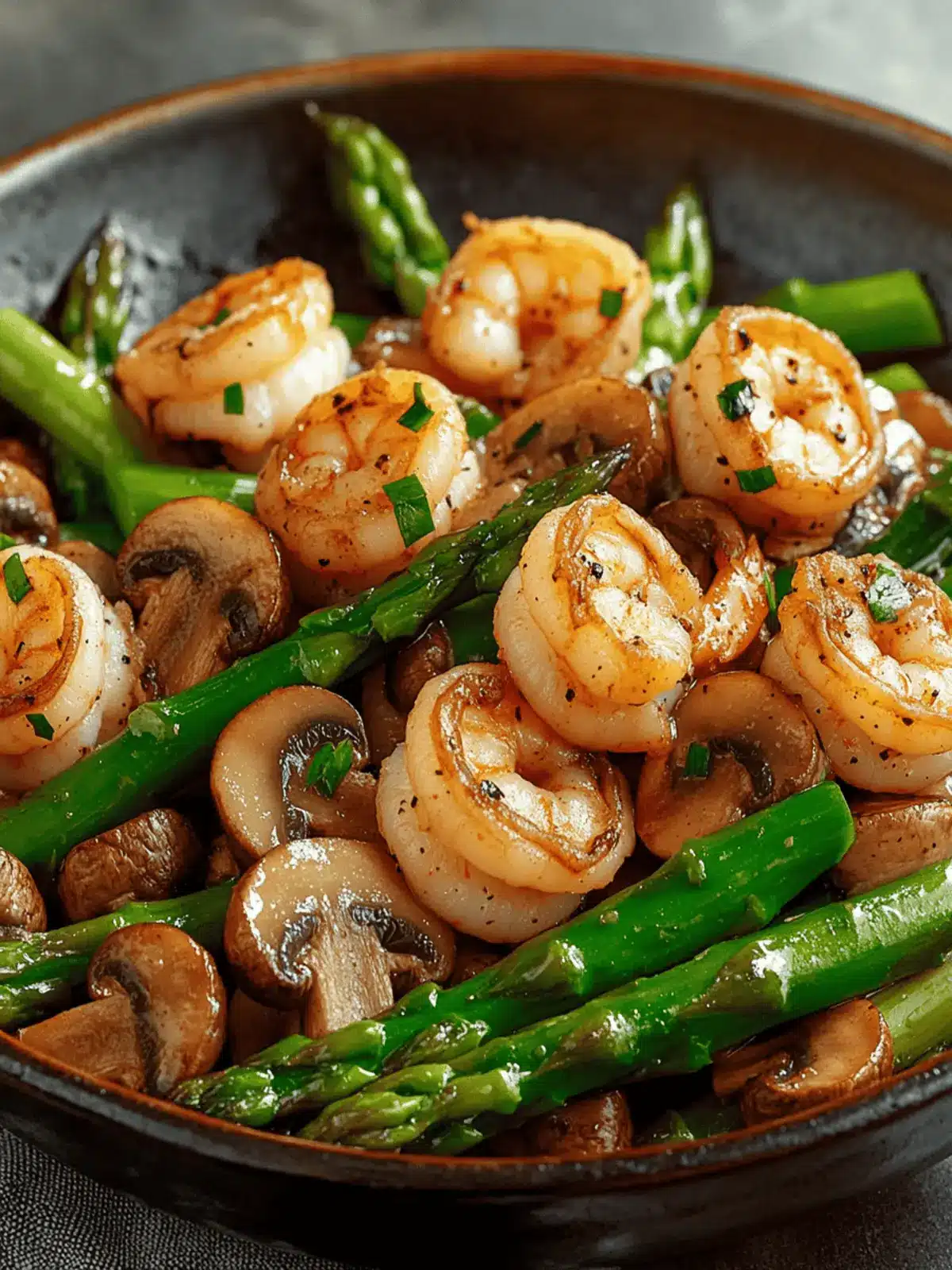 Delicious Stir-fried Shrimp Asparagus Mushrooms in 15 Minutes 4 Stir-fried Shrimp Asparagus Mushrooms