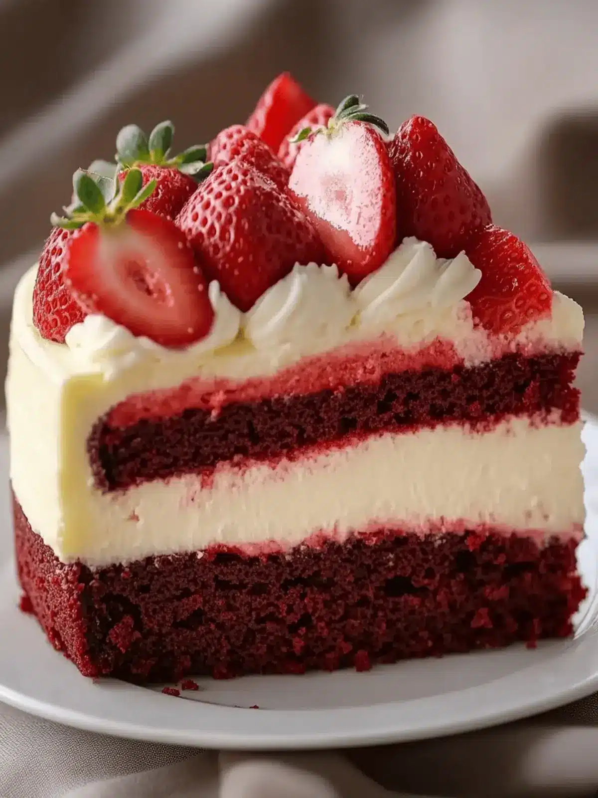Dreamy Red Velvet Strawberry Cheesecake Recipe to Impress! 2 Red Velvet Strawberry Cheesecake Recipe