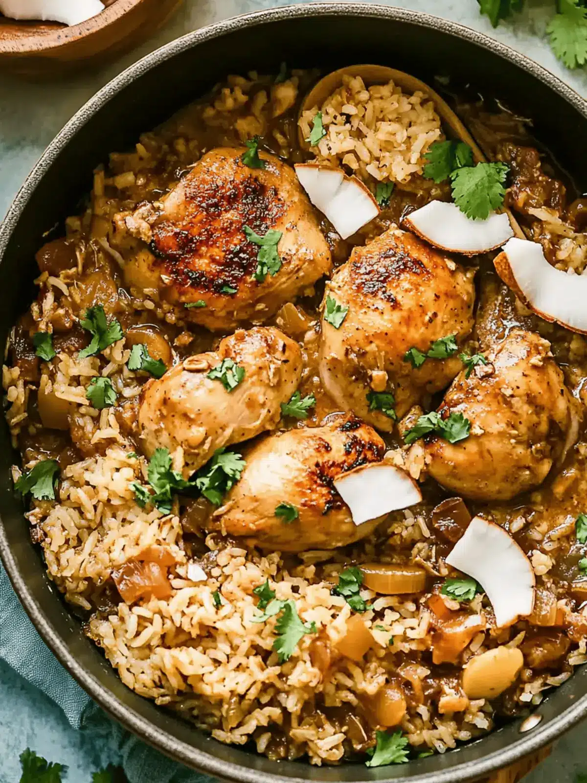 One Pot Hawaiian Chicken and Coconut Rice for Easy Dinners 3 One Pot Hawaiian Chicken and Coconut Rice