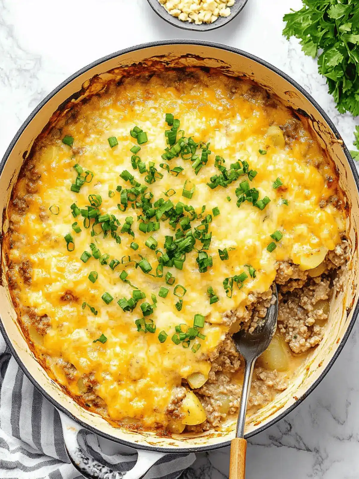 Delicious Easy Cheesy Hamburger and Potato Casserole Bliss 4 Easy Cheesy Hamburger and Potato Casserole