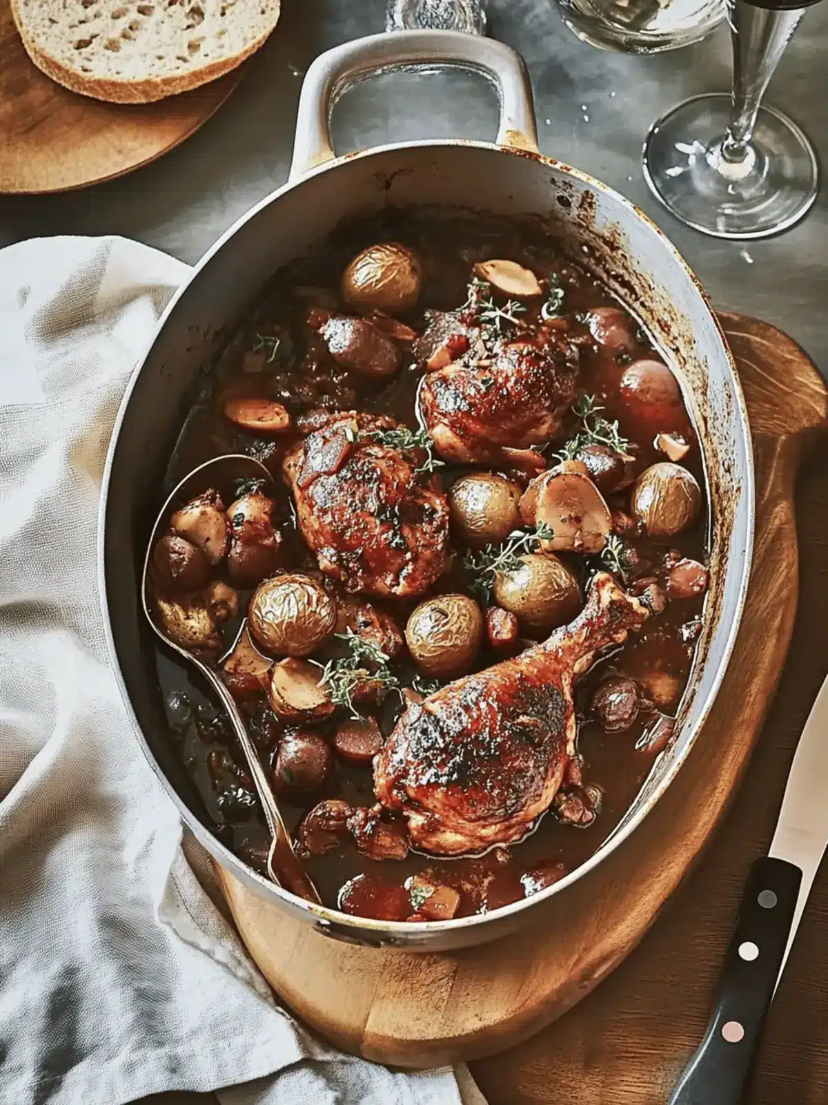 Cajun Coq au Vin: Comfort Food Upgrade for Cozy Nights 4 Cajun Coq au Vin