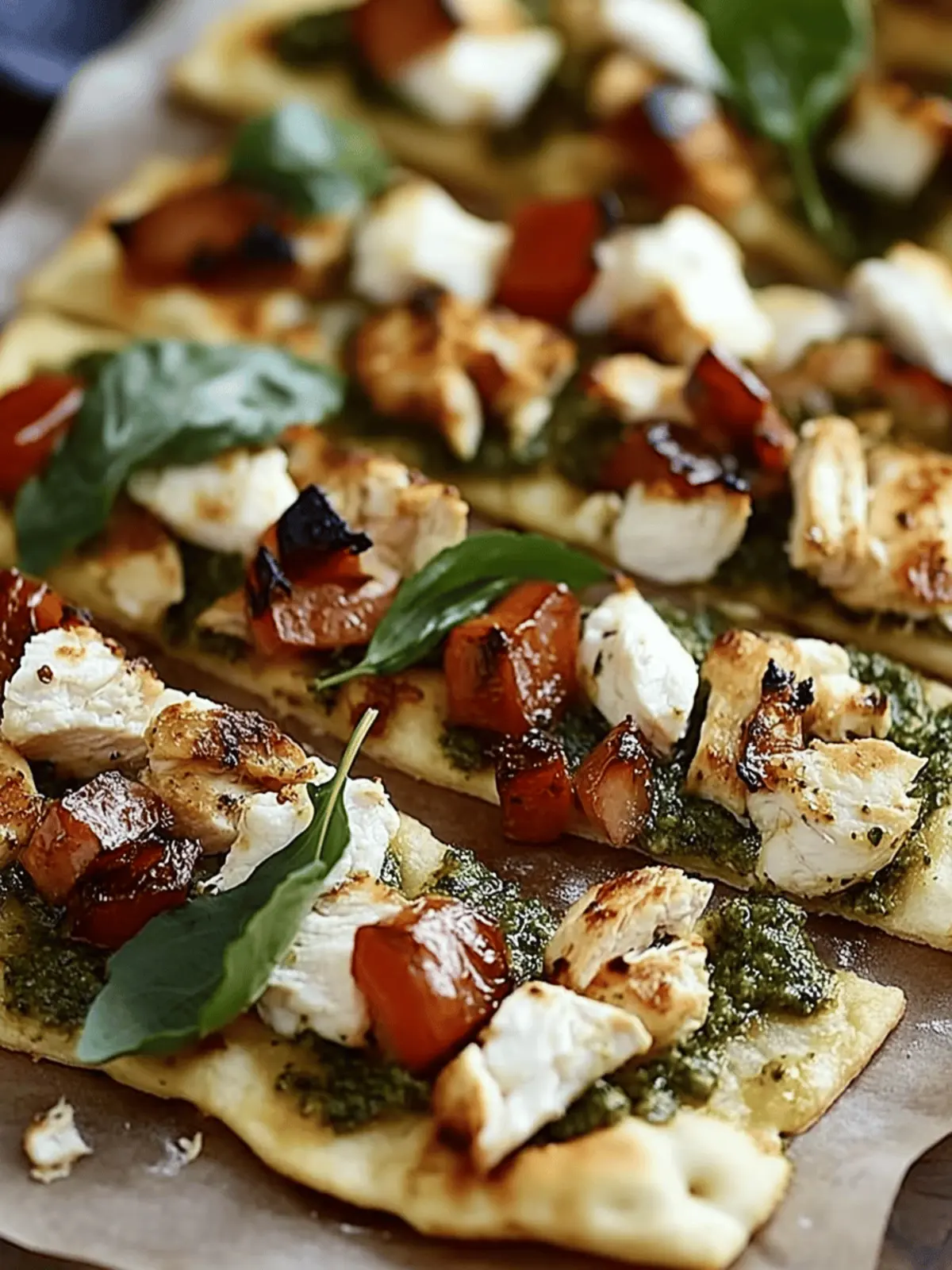 Pesto Chicken Flatbread: Quick, Flavorful Dinner Delight 3 Pesto Chicken Flatbread