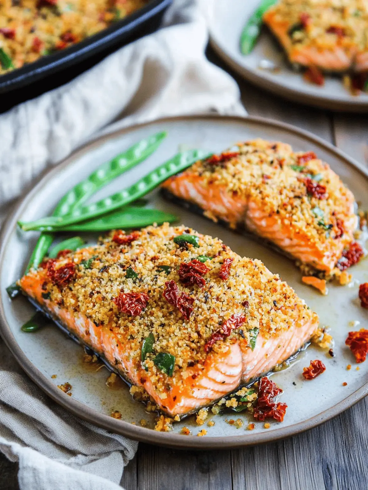 Tasty Sun-Dried Tomato Parmesan Crusted Salmon in 25 Minutes 2 Sun-Dried Tomato Parmesan Crusted Salmon