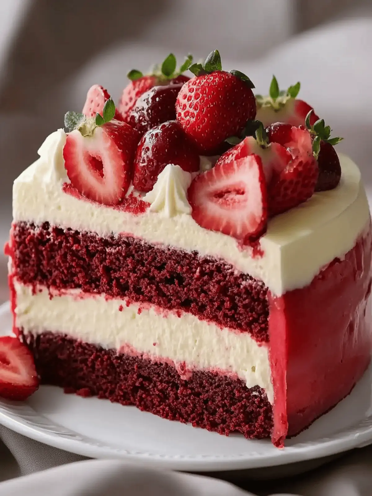 Dreamy Red Velvet Strawberry Cheesecake Recipe to Impress! 4 Red Velvet Strawberry Cheesecake Recipe
