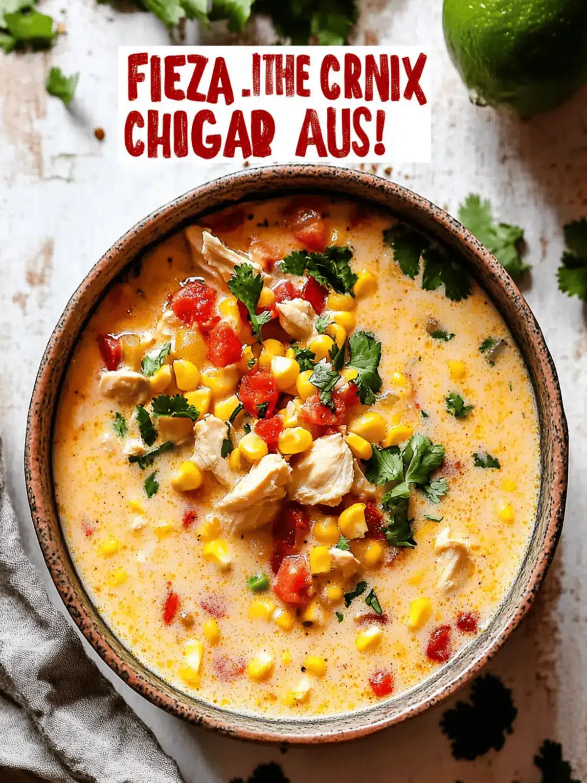 Fiesta Chicken Corn Chowder: A Quick, Creamy Delight! 5 Fiesta Chicken Corn Chowder