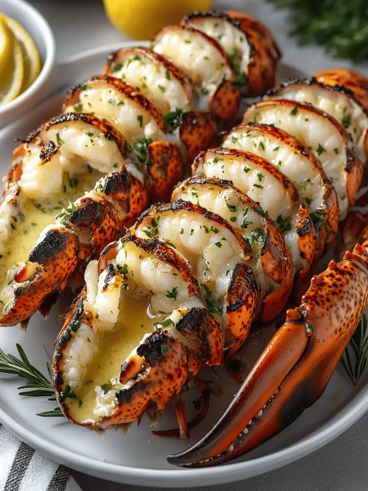Grilled Lobster Tails with Garlic Lemon Butter Sauce Bliss 5 Grilled Lobster Tails with Garlic Lemon Butter Sauce
