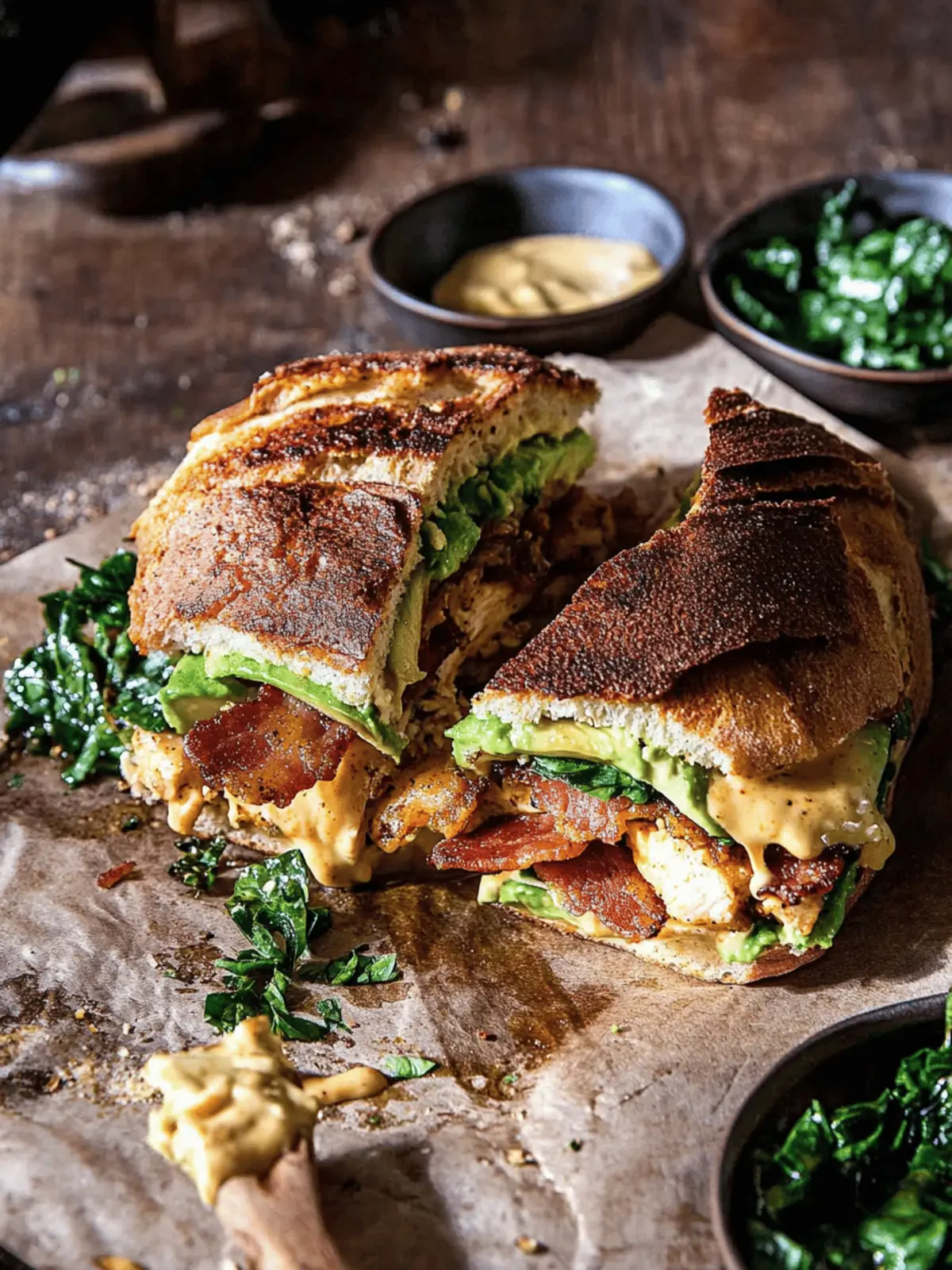 Savor the Best Honey Mustard Chicken, Bacon, Avocado Melt 4 Honey Mustard Chicken, Bacon, Avocado Melt