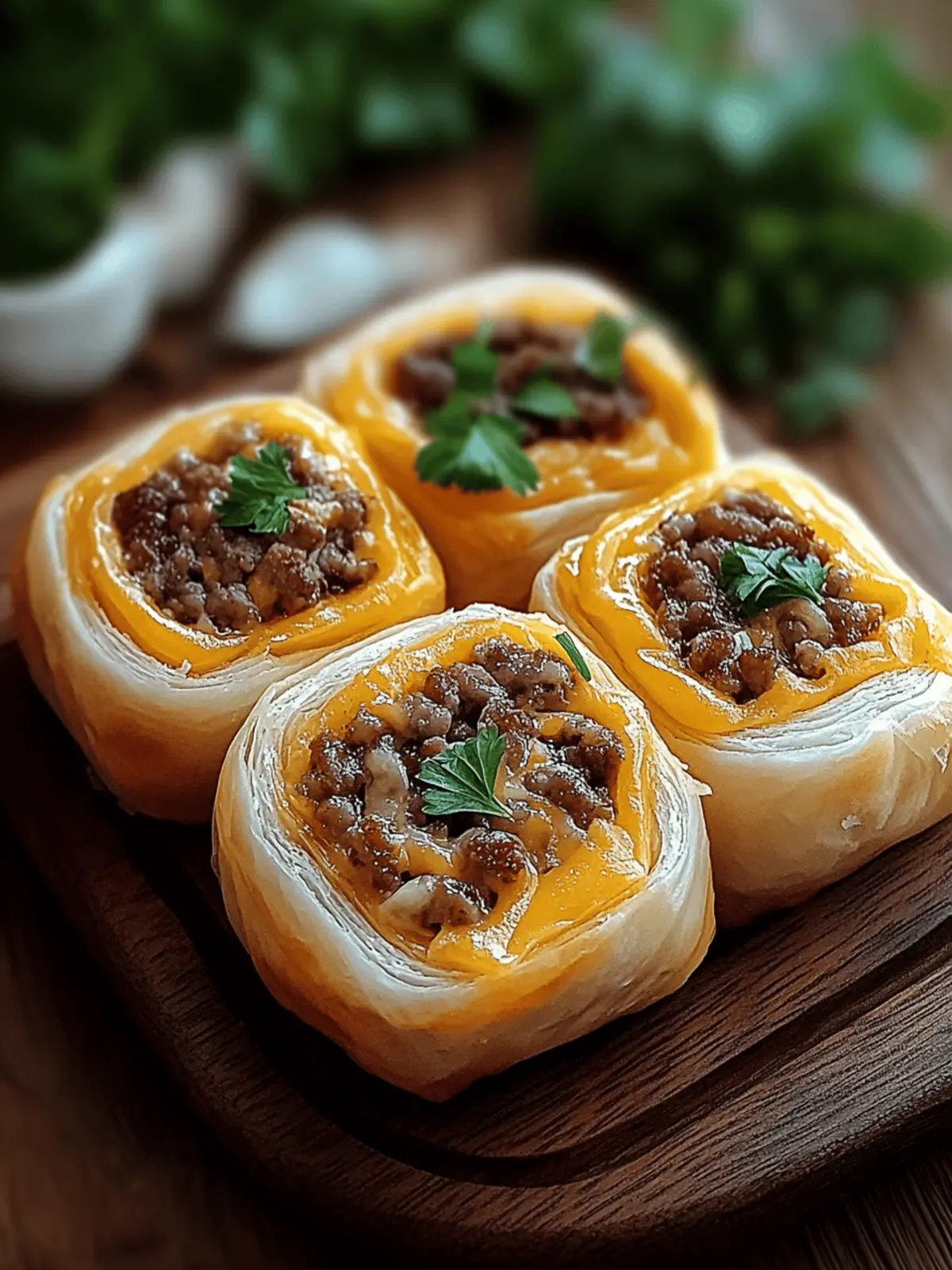 Cheeseburger Rollups: Quick, Cheesy Fun for Any Gathering 5 Cheeseburger Rollups