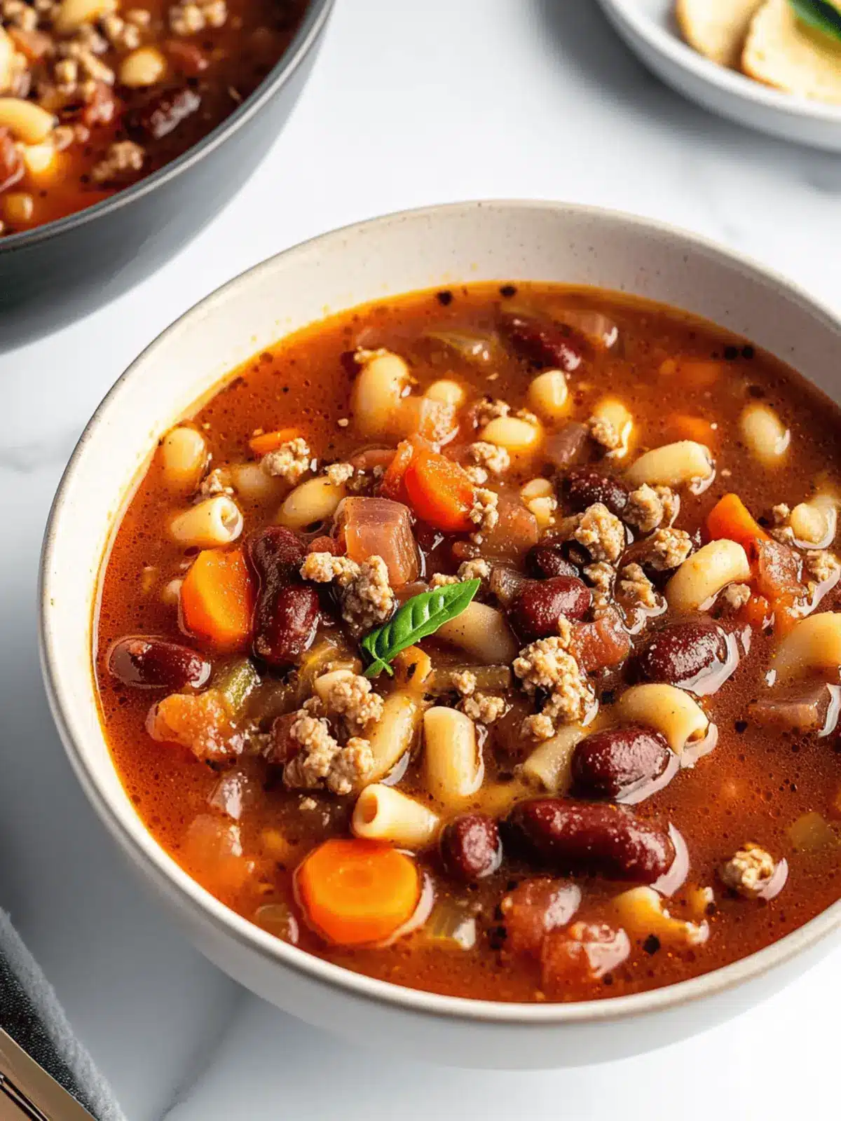 Savory Crockpot Pasta Fagioli Soup for Cozy Family Dinners 2 Crockpot Pasta Fagioli Soup