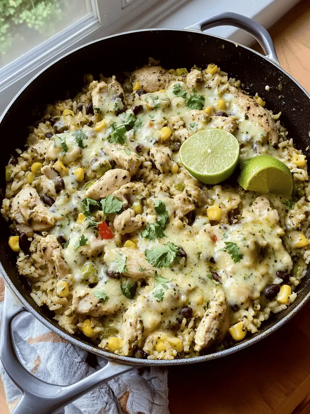 Salsa Verde Chicken & Rice Skillet in Just 30 Minutes! 2 Salsa Verde Chicken & Rice Skillet