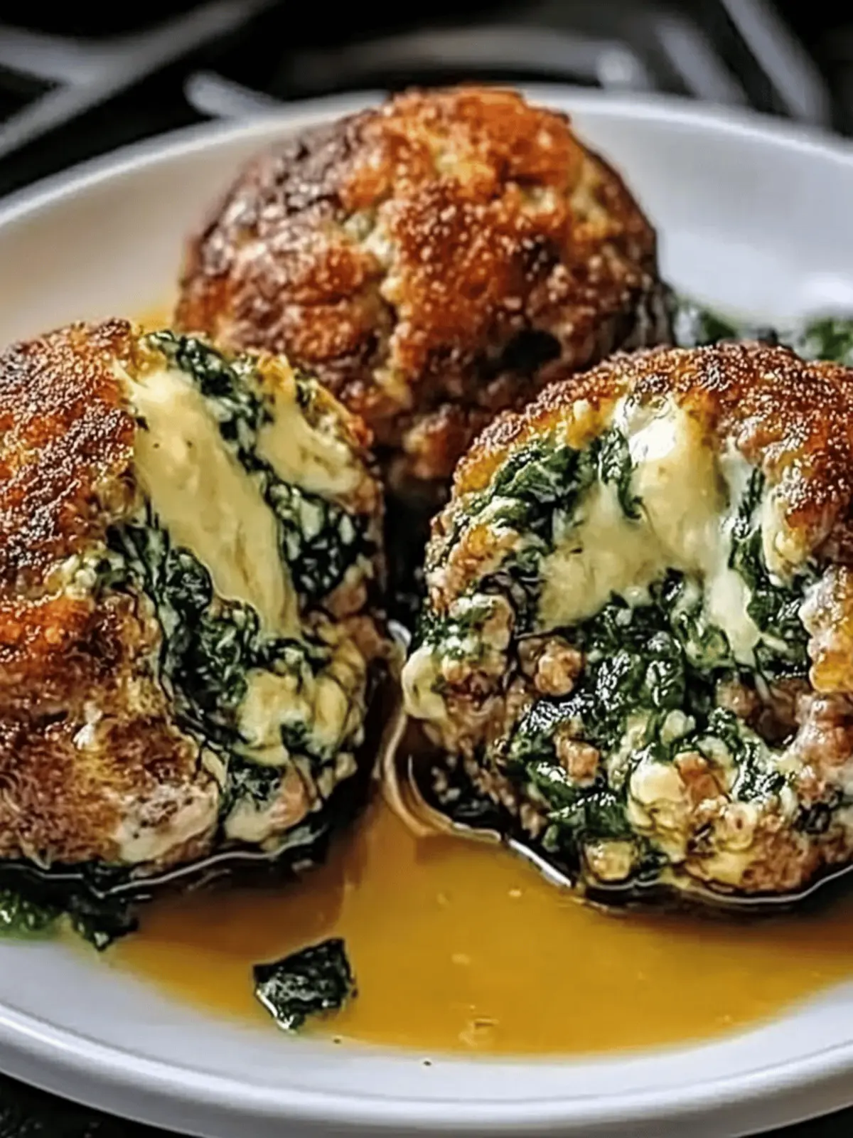 Spinach Garlic Meatballs with Mozzarella for Cozy Dinners 4 Spinach Garlic Meatballs with Mozzarella