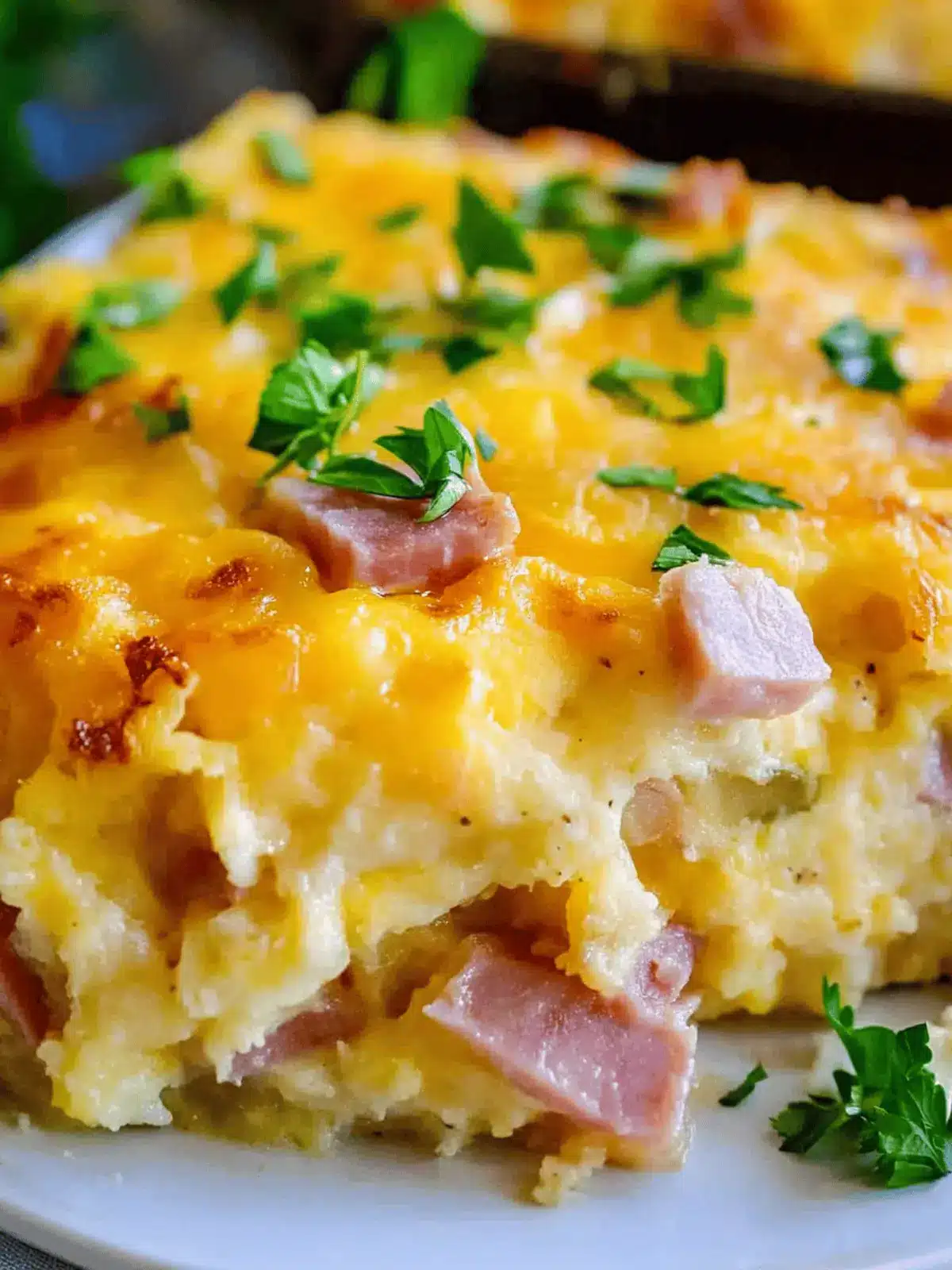 Cheesy Hashbrown Breakfast Casserole with Ham for Happy Mornings 5 Cheesy Hashbrown Breakfast Casserole with Ham
