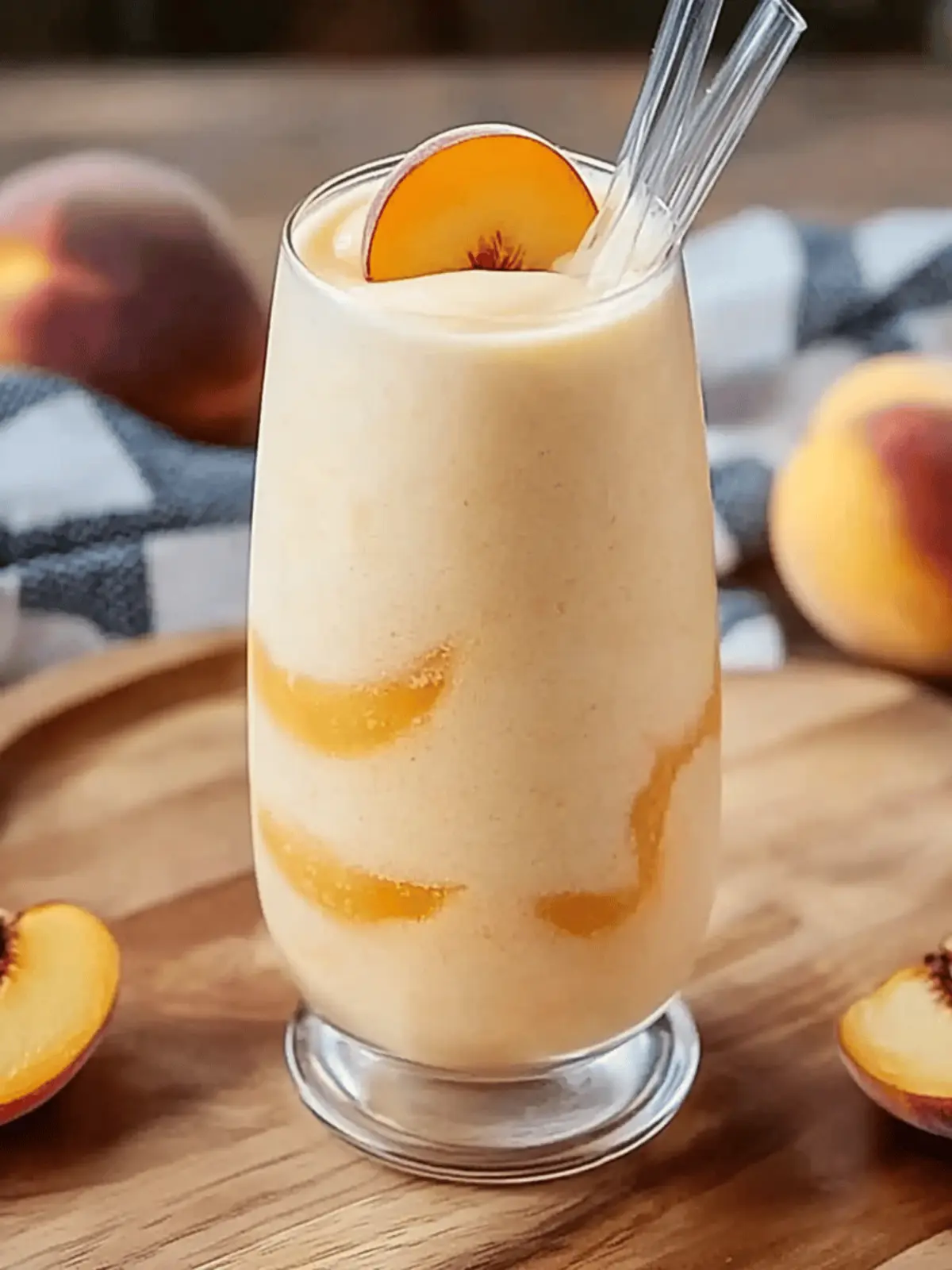 Peaches & Cream Smoothie: Your Dreamy, Quick Breakfast Treat 5 Peaches & Cream Smoothie
