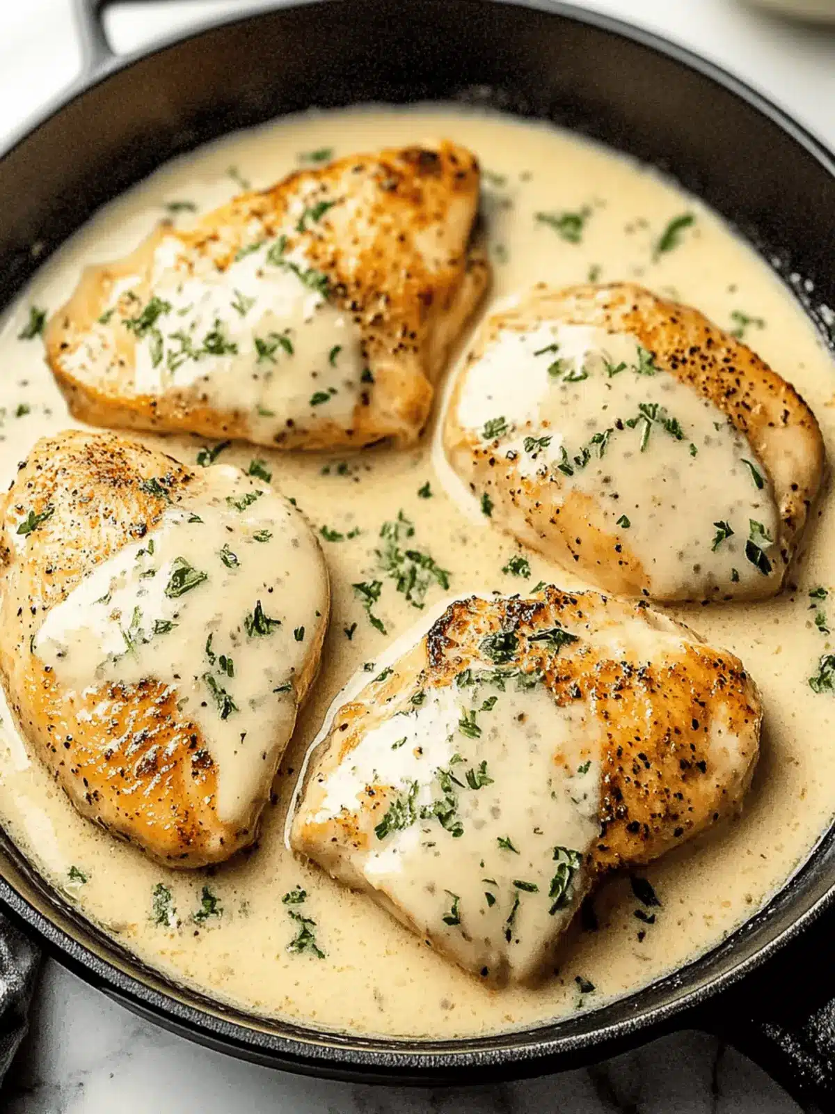 Creamy Chicken in White Wine Sauce: Elevate Your Dinner Tonight 2 Creamy Chicken in White Wine Sauce