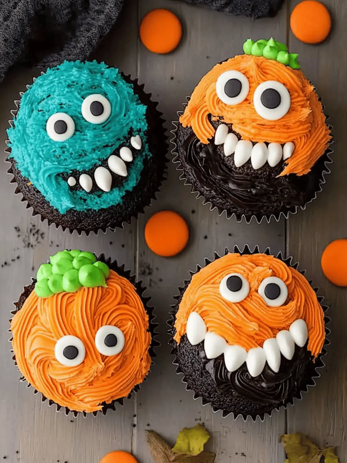 Spooky 24 Halloween Monster Cupcakes for Fun Family Baking 3 Spooky 24 Halloween Monster Cupcakes