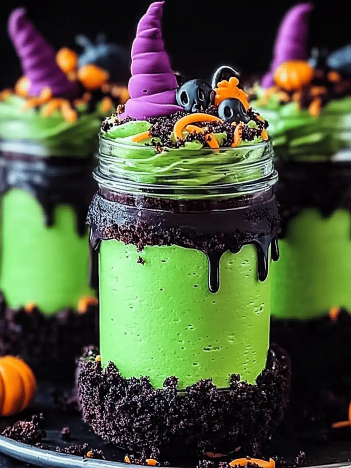 Witches Brew Halloween Cake Jars to Delight All Trick-or-Treaters 3 Witches Brew Halloween Cake Jars
