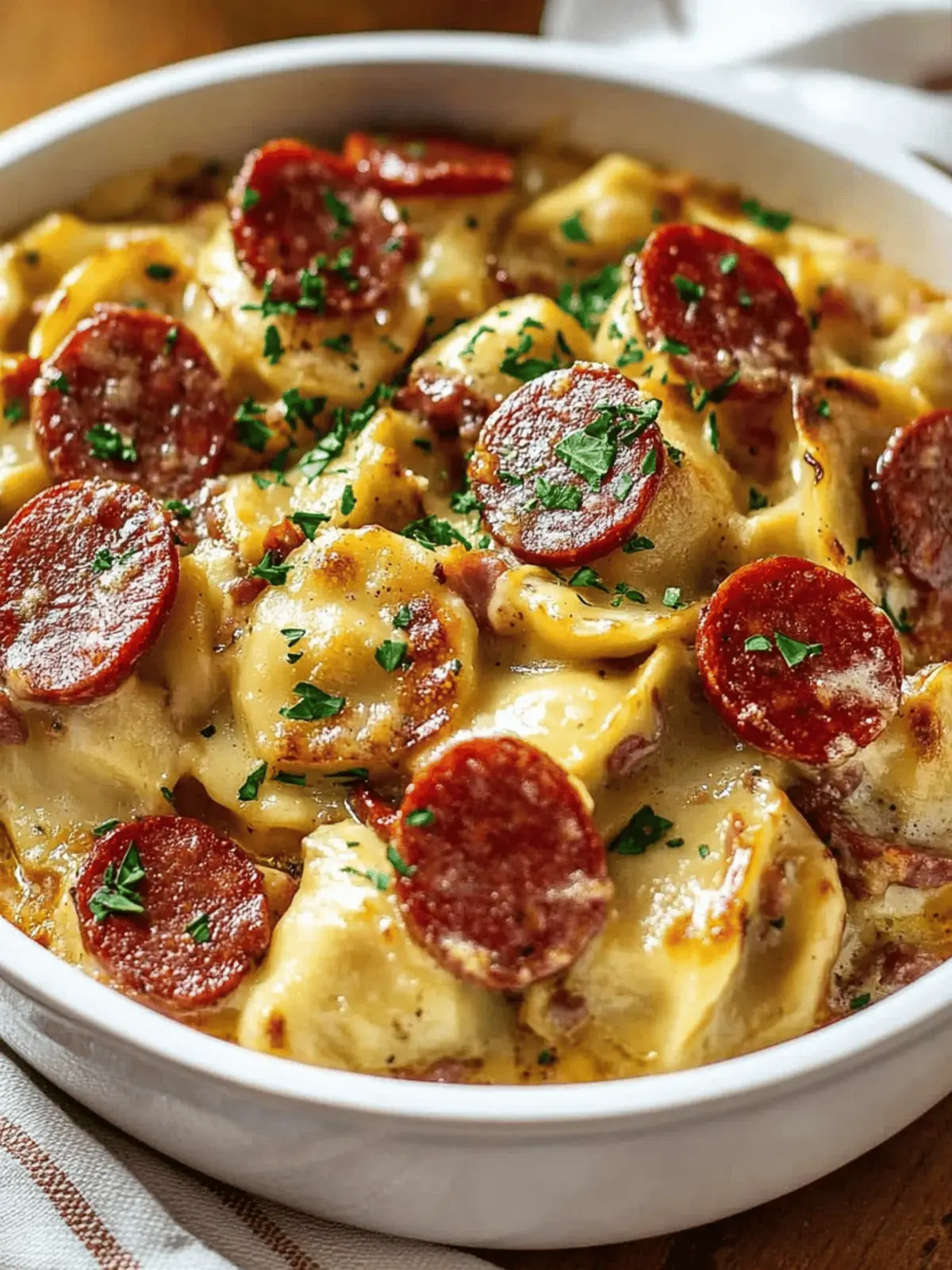 Crockpot Pierogi Casserole with Kielbasa: Your Comfort Dish 2 Crockpot Pierogi Casserole with Kielbasa