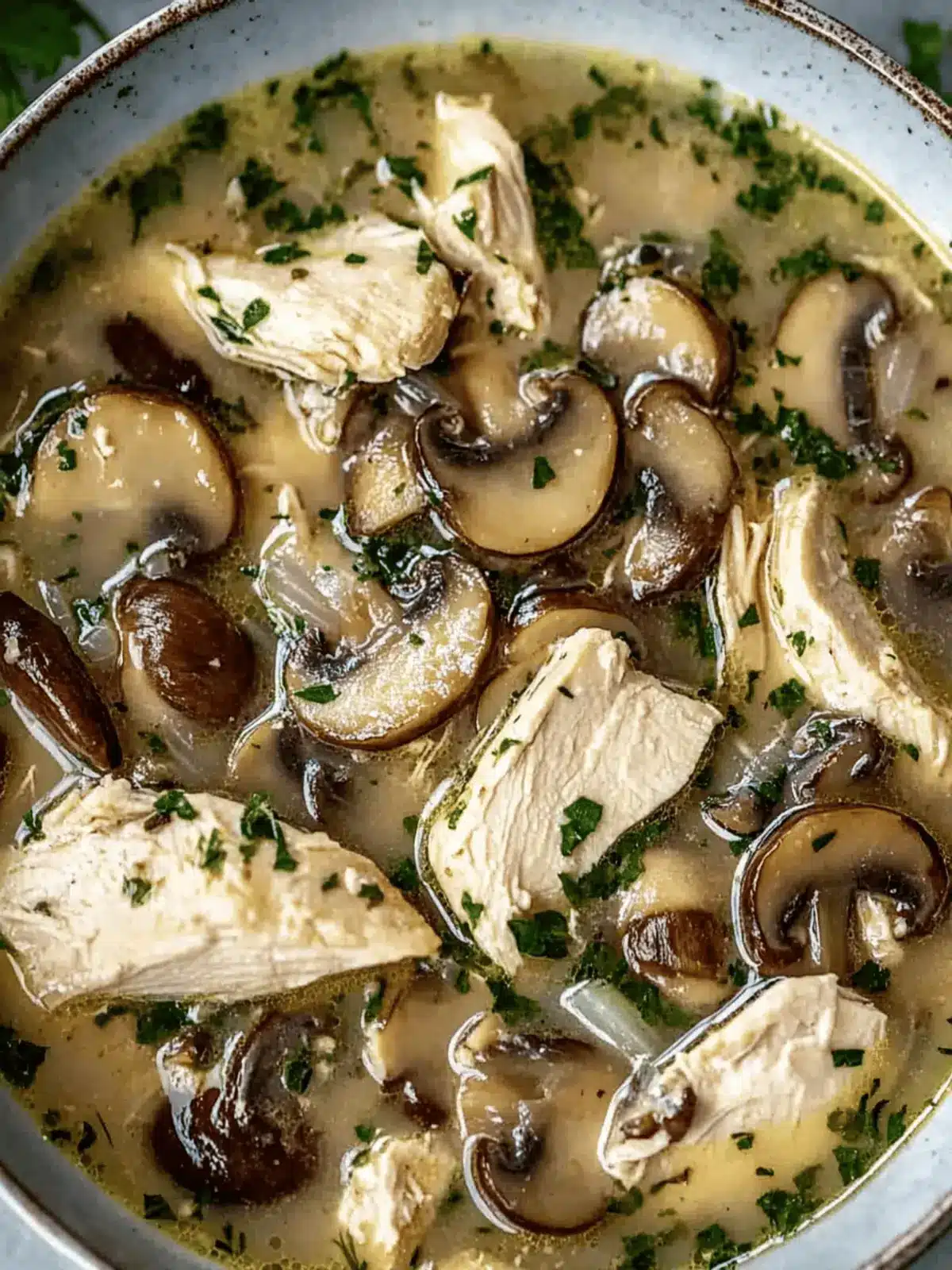 Creamy Rotisserie Chicken Mushroom Soup for Ultimate Comfort 2 Rotisserie Chicken Mushroom Soup