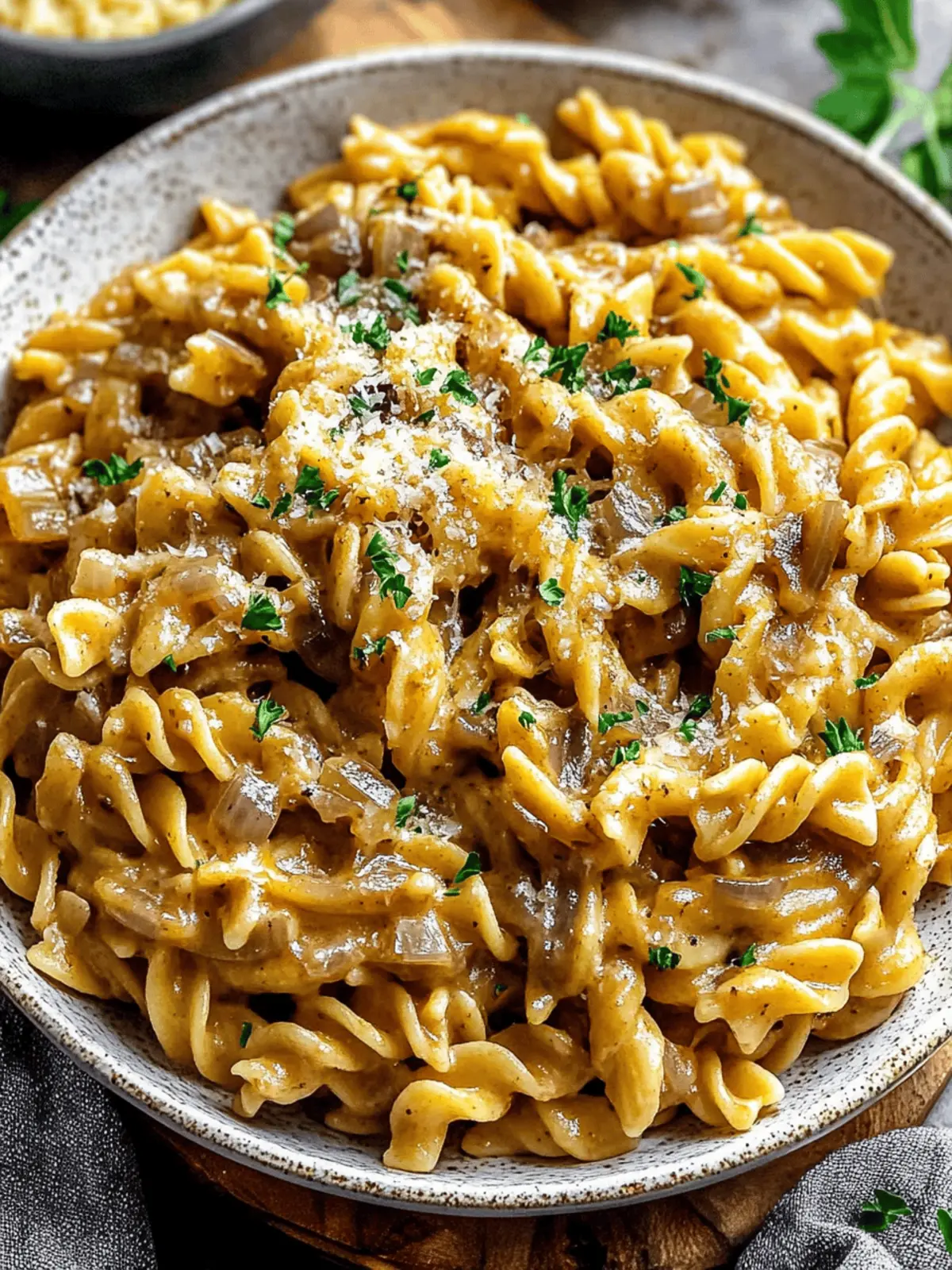Savor Comfort with Easy French Onion Pasta Delight 5 French Onion Pasta
