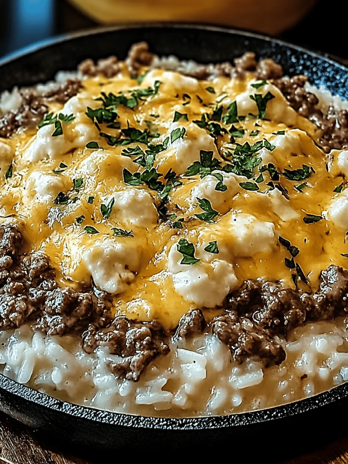 Savor the Comfort of Creamy Garlic Butter Beef and Rice Skillet 4 Creamy Garlic Butter Beef and Rice Skillet